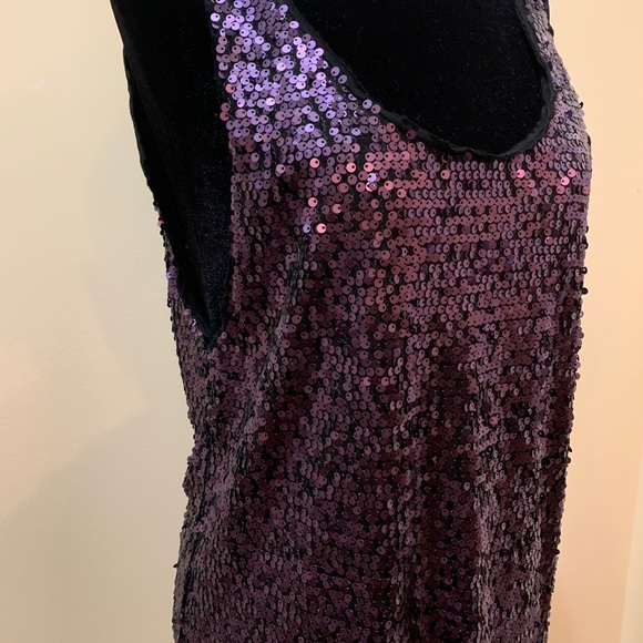 Talula Women’s Gloria Sleeveless Sequin Top Purple - Picture 2 of 9
